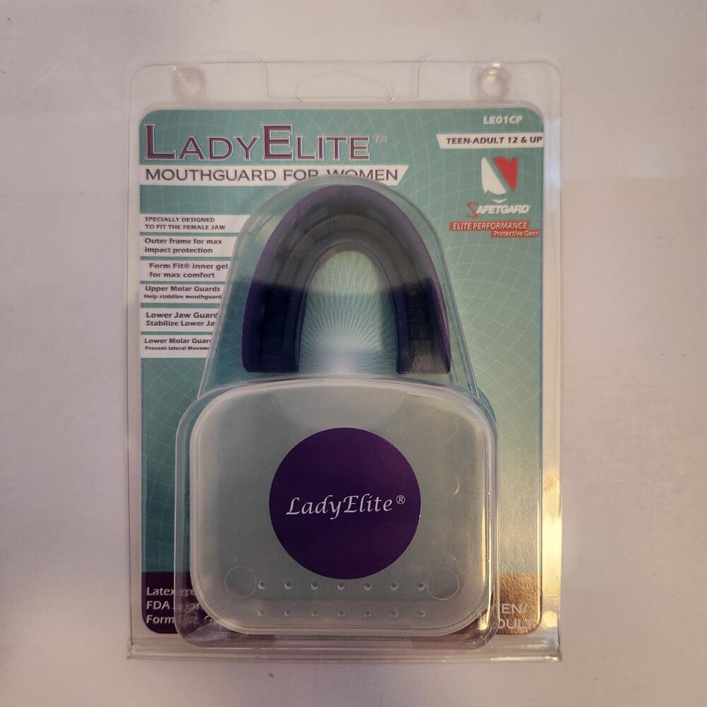 Lady Elite Mouth Guard With Case Latex Free New in Pack Teen/Adult